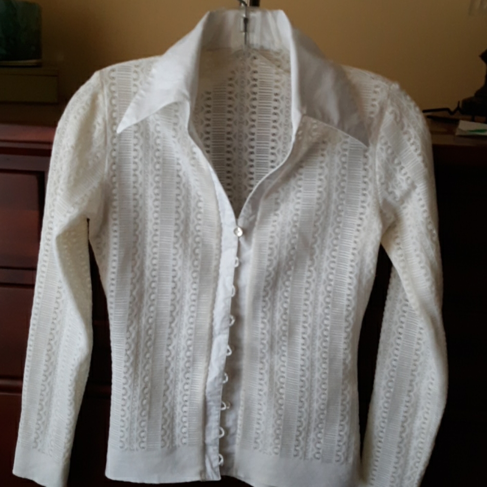 Ivory long sleeve top